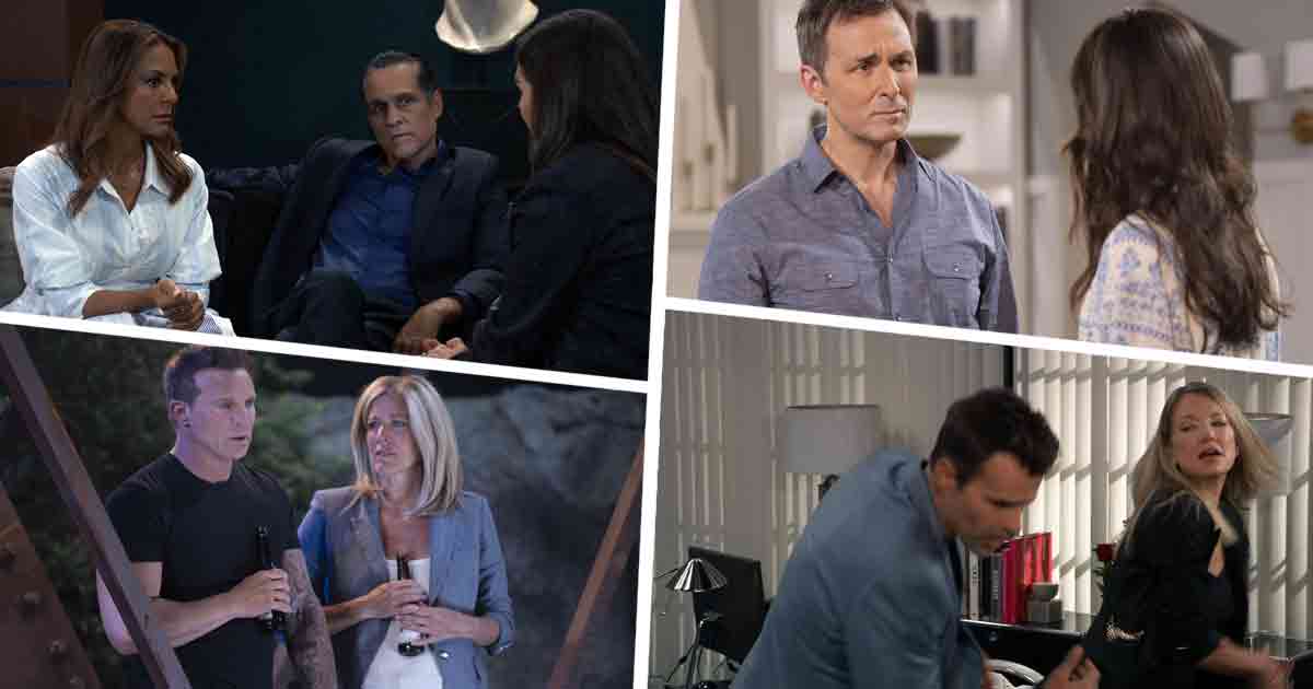GH Week of July 15, 2024: Anna warned Valentin that the FBI was closing in on him. Willow told Nina about the kiss with Drew. Natalia approached Sonny with a business opportunity.
